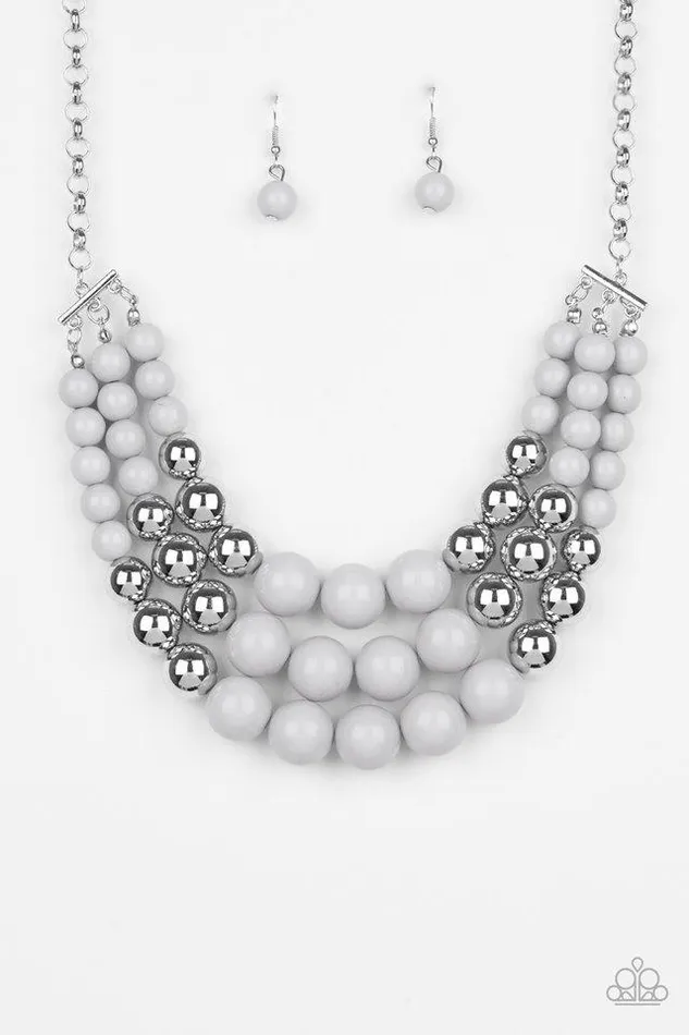 Paparazzi Necklace Dream Pop Silver Paparazzi Jewelry Necklaces