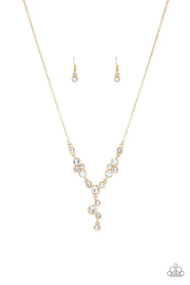 Paparazzi Necklace FiveStar Starlet Gold Paparazzi Jewelry Necklaces