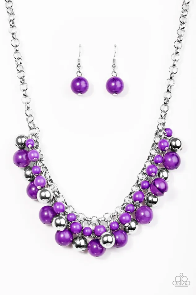 Paparazzi Necklace For The Love Of Fashion Purple Paparazzi Jewelry Necklaces