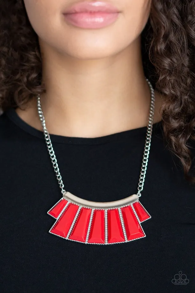 Paparazzi Necklace Glamour Goddess Red Paparazzi Jewelry Necklaces