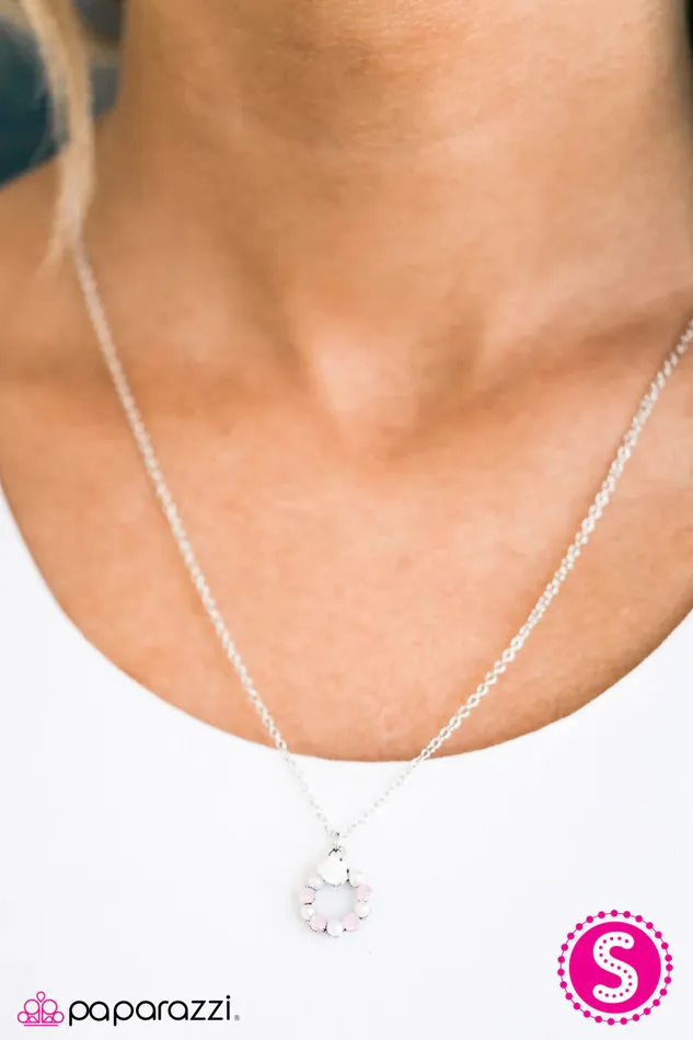 Paparazzi Necklace Hello Spring White Paparazzi Jewelry Necklaces