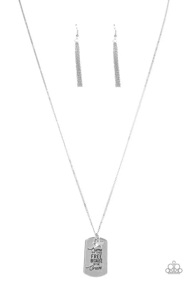 Paparazzi Necklace Home Of The Free White Paparazzi Jewelry Necklaces
