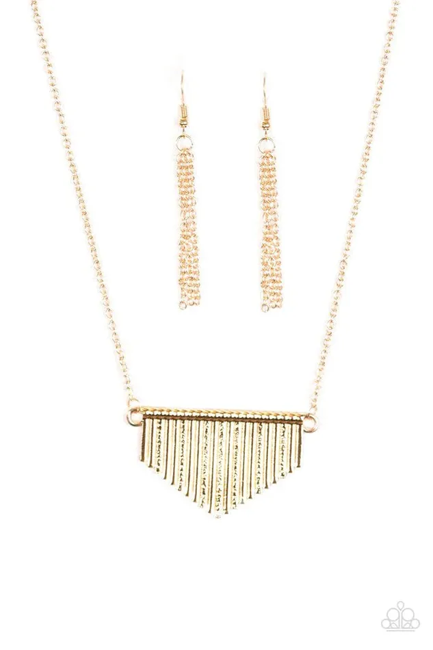 Paparazzi Necklace Imperially Industrial Gold Paparazzi Jewelry Necklaces