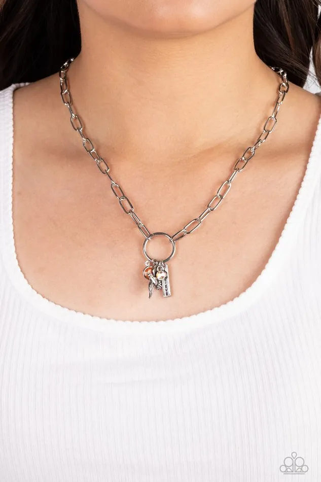 Paparazzi Necklace Inspired Songbird Orange Paparazzi Jewelry Necklaces