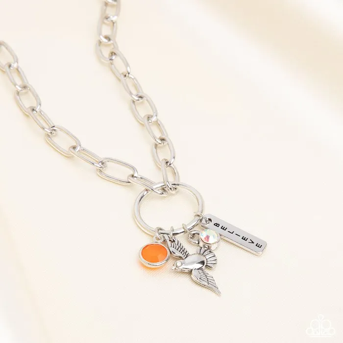 Paparazzi Necklace Inspired Songbird Orange Paparazzi Jewelry Necklaces Paparazzi Necklace Inspired Songbird Orange Paparazzi Jewelry Necklaces