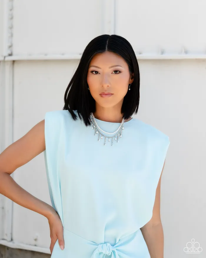 Paparazzi Necklace Lessons in Luxury White Paparazzi Jewelry Necklaces