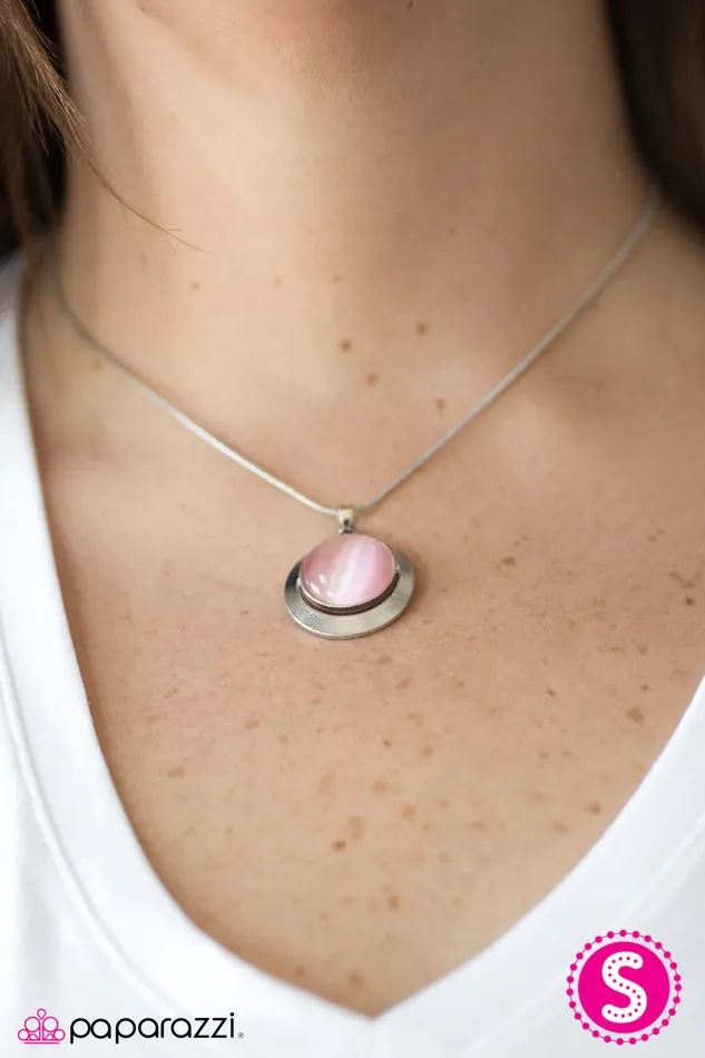 Paparazzi Necklace Lunar Eclipse Pink Paparazzi Jewelry Necklaces