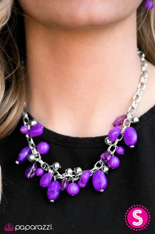 Paparazzi Necklace Ocean Sunset Purple Paparazzi Jewelry Necklaces