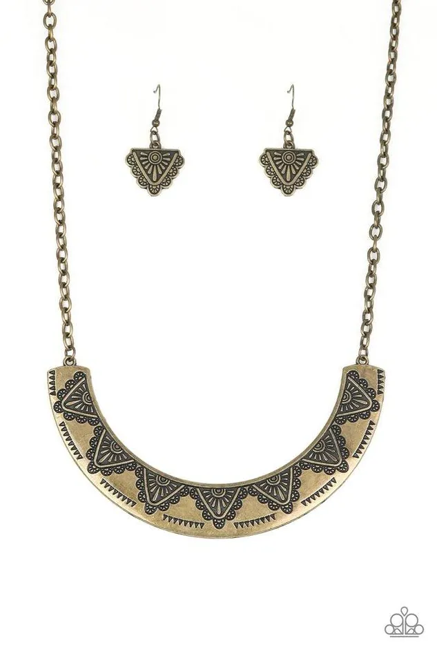 Paparazzi Necklace Persian Pharaoh Brass Paparazzi Jewelry Necklaces
