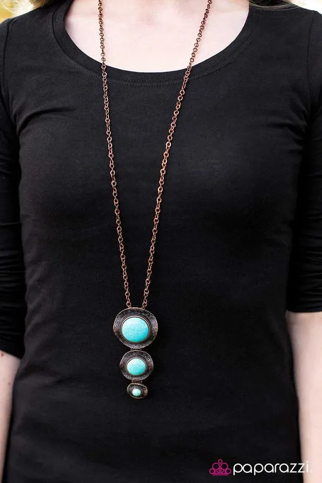 Paparazzi Necklace Santa Fe Sophistication Copper Paparazzi Jewelry Necklaces