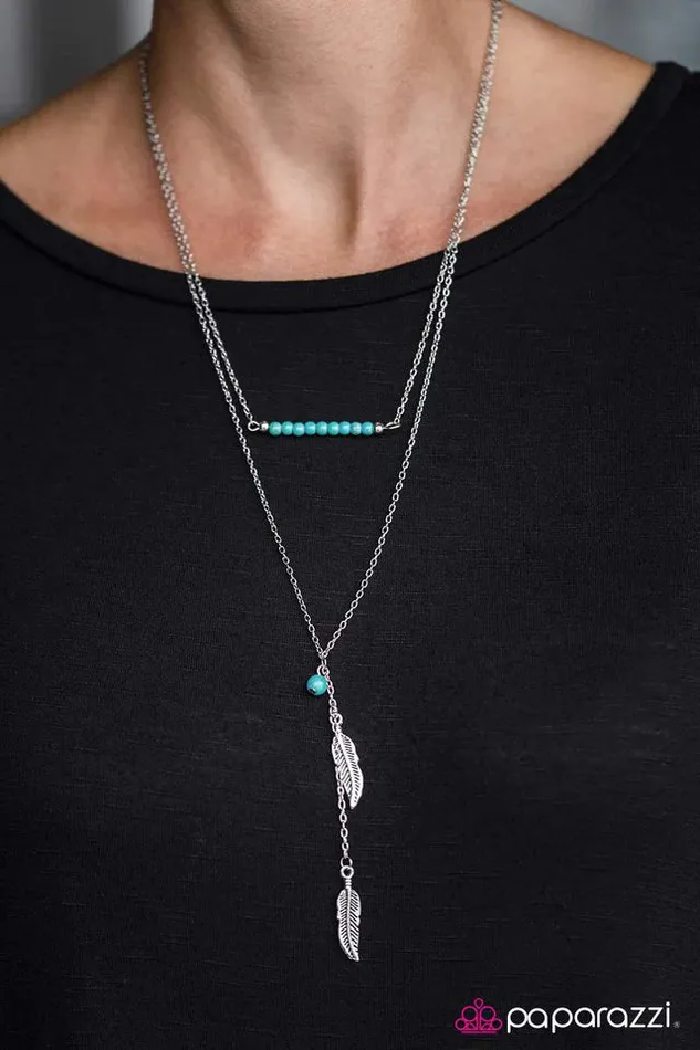 Paparazzi Necklace Sky Ride Blue Paparazzi Jewelry Necklaces