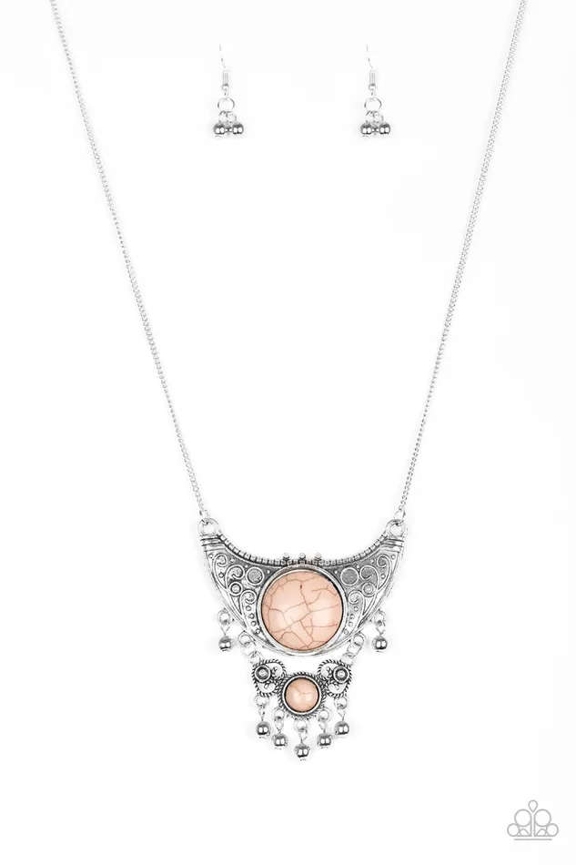 Paparazzi Necklace Summit Style Brown Paparazzi Jewelry Necklaces