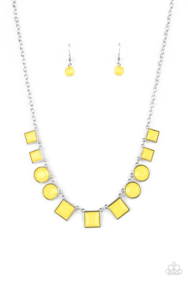 Paparazzi Necklace Tic Tac TREND Yellow Paparazzi Jewelry Necklaces Paparazzi Necklace Tic Tac TREND Yellow Paparazzi Jewelry Necklaces
