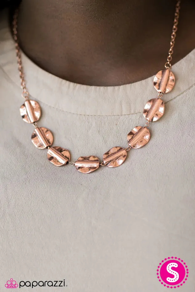 Paparazzi Necklace TRIBE TRIBE Again Copper Paparazzi Jewelry Necklaces