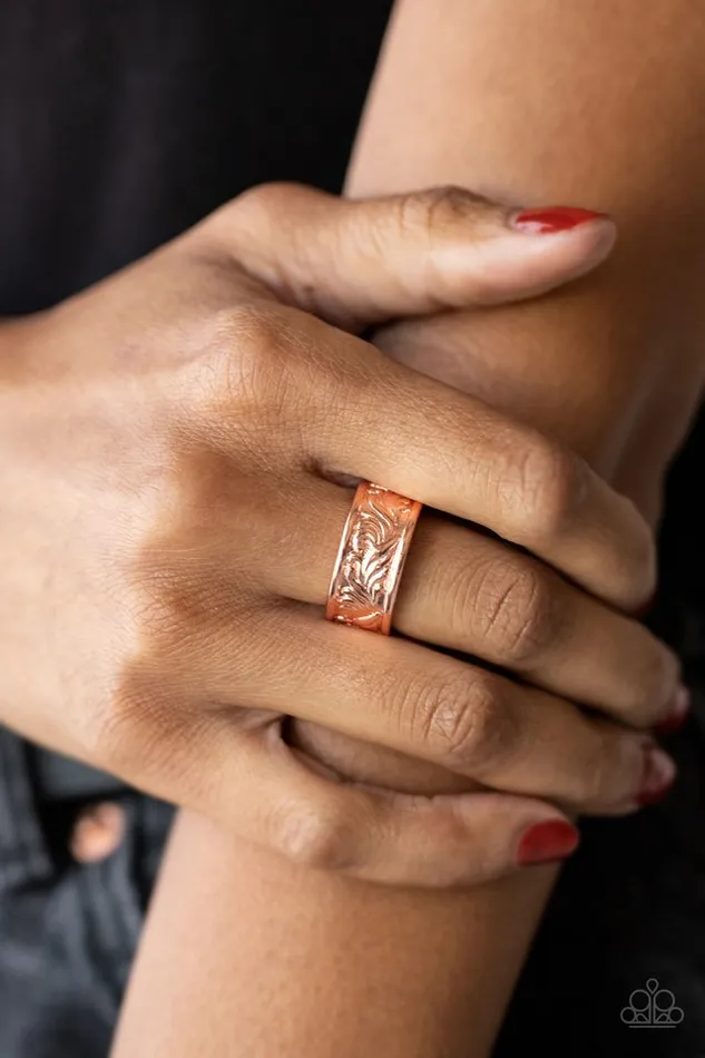 Paparazzi Ring Billowy Bands Copper Paparazzi Jewelry Rings