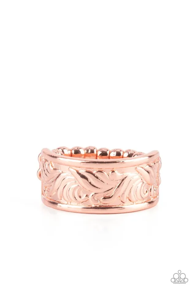 Paparazzi Ring Billowy Bands Copper Paparazzi Jewelry Rings Paparazzi Ring Billowy Bands Copper Paparazzi Jewelry Rings