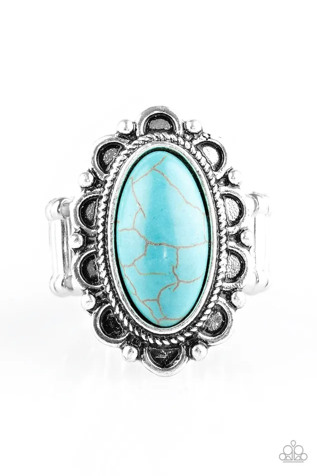 Paparazzi Ring Desert Grotto Blue Paparazzi Jewelry Rings