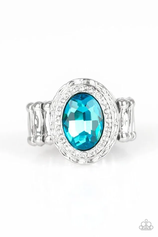 Paparazzi Ring Fiercely Flawless Blue Paparazzi Jewelry Rings