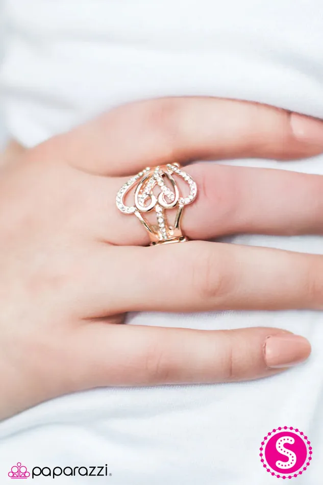 Paparazzi Ring In The Wings Gold Paparazzi Jewelry Rings