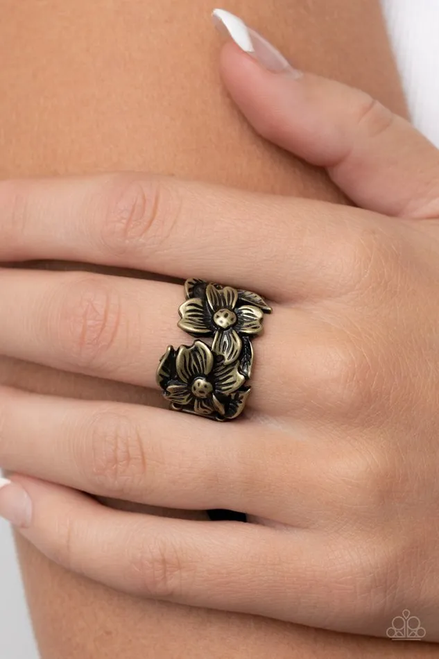 Paparazzi Ring Island Eden Brass Paparazzi Jewelry Rings