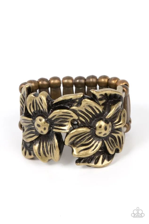 Paparazzi Ring Island Eden Brass Paparazzi Jewelry Rings