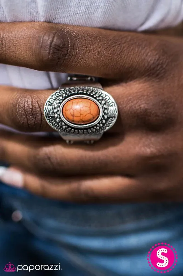 Paparazzi Ring Natural Selection Orange Paparazzi Jewelry Rings
