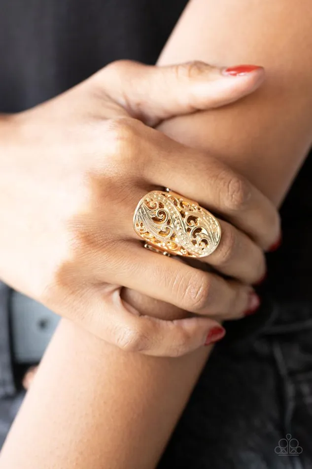 Paparazzi Ring Pier Paradise Gold Paparazzi Jewelry Rings