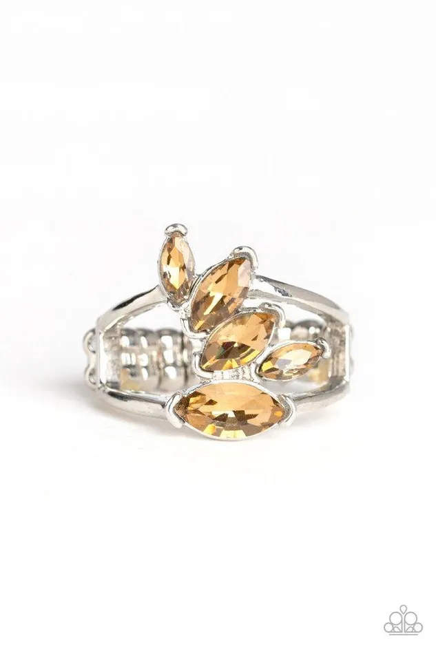 Paparazzi Ring Rhinestone Stunner Brown Paparazzi Jewelry Rings