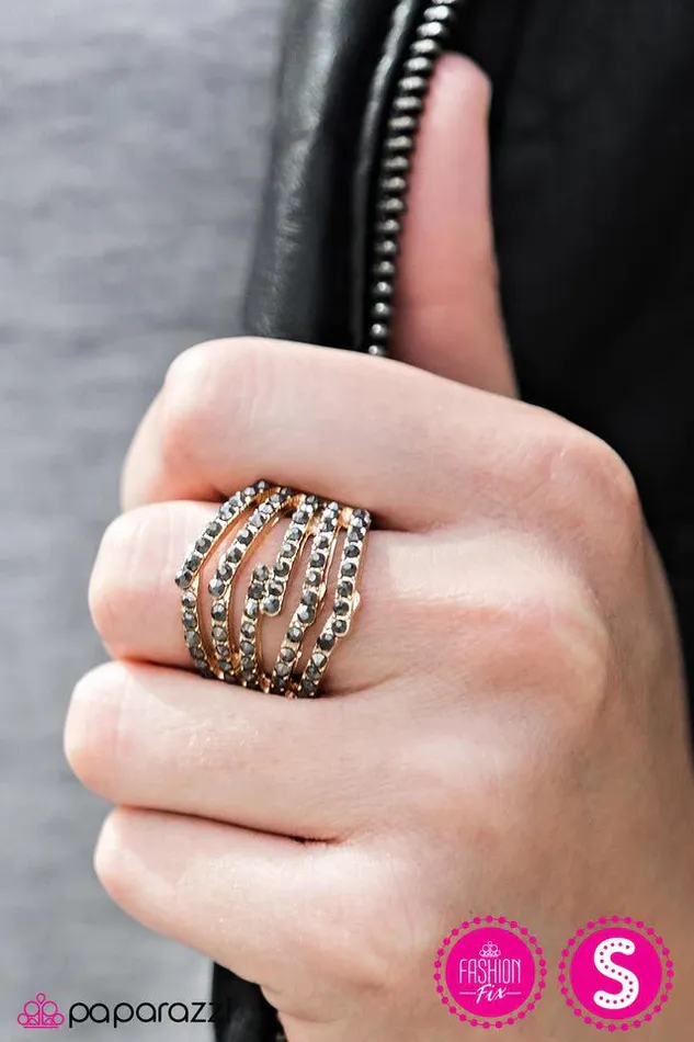 Paparazzi Ring Stack Attack Gold Paparazzi Jewelry Rings