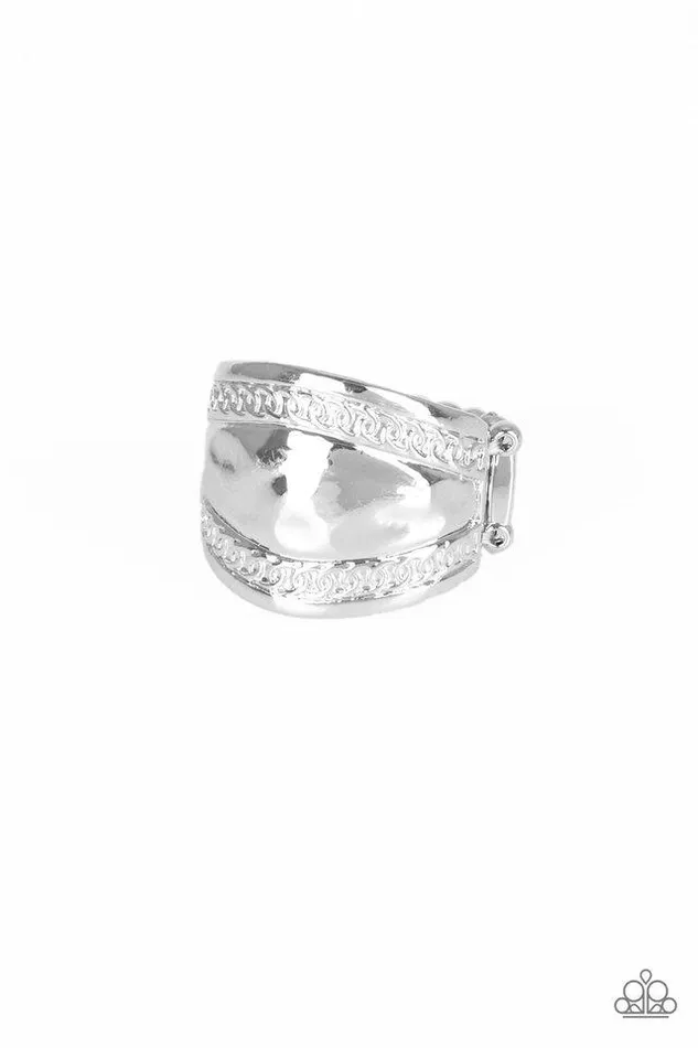 Paparazzi Ring Sunset Groove Silver Paparazzi Jewelry Rings