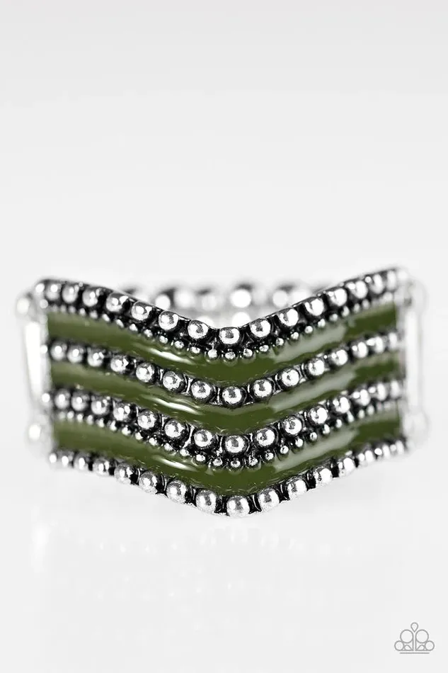 Paparazzi Ring Wild Ways Green Paparazzi Jewelry Rings