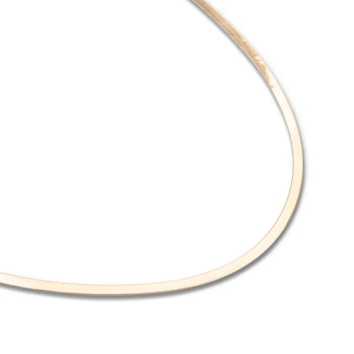 RG 14k Herringbone Necklace Necklaces