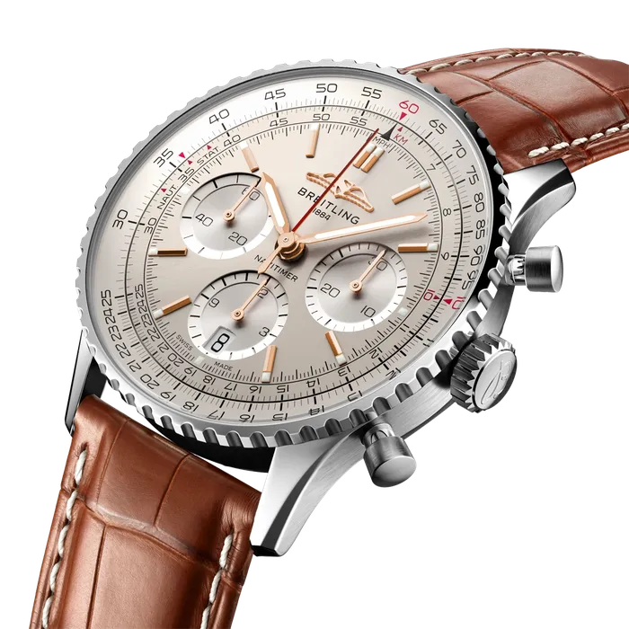 Rings Breitling Breitling Navitimer B01 Chronograph 41 Silver Dial