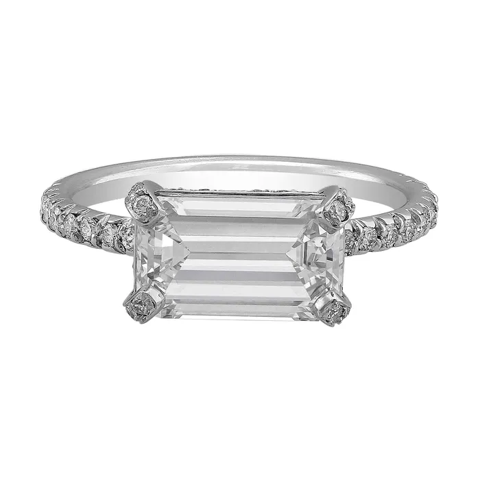 Rings CJ Charles Jewelers Riviera Platinum 201ct Emerald Cut Diamond Ring Rings CJ Charles Jewelers Riviera Platinum 201ct Emerald Cut Diamond Ring