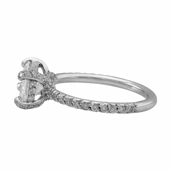 Rings CJ Charles Jewelers Riviera Platinum 201ct Emerald Cut Diamond Ring