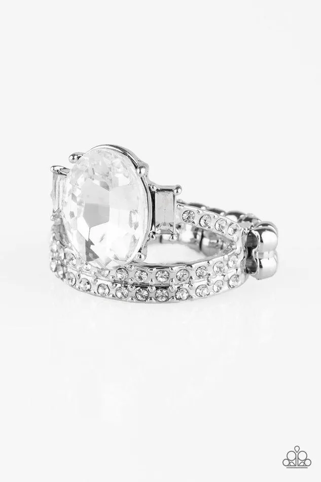 Rings Paparazzi Jewelry Paparazzi Ring Bling Queen White