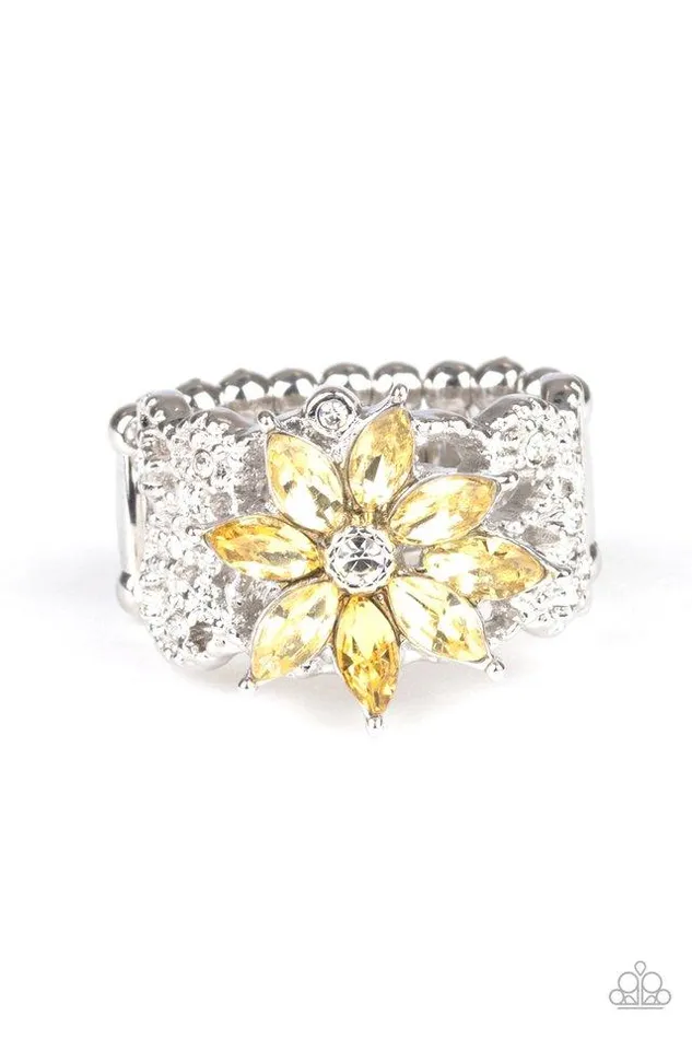 Rings Paparazzi Jewelry Paparazzi Ring Brilliantly Blooming Yellow