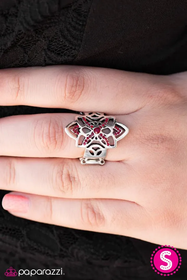 Rings Paparazzi Jewelry Paparazzi Ring Daringly Dallas Red