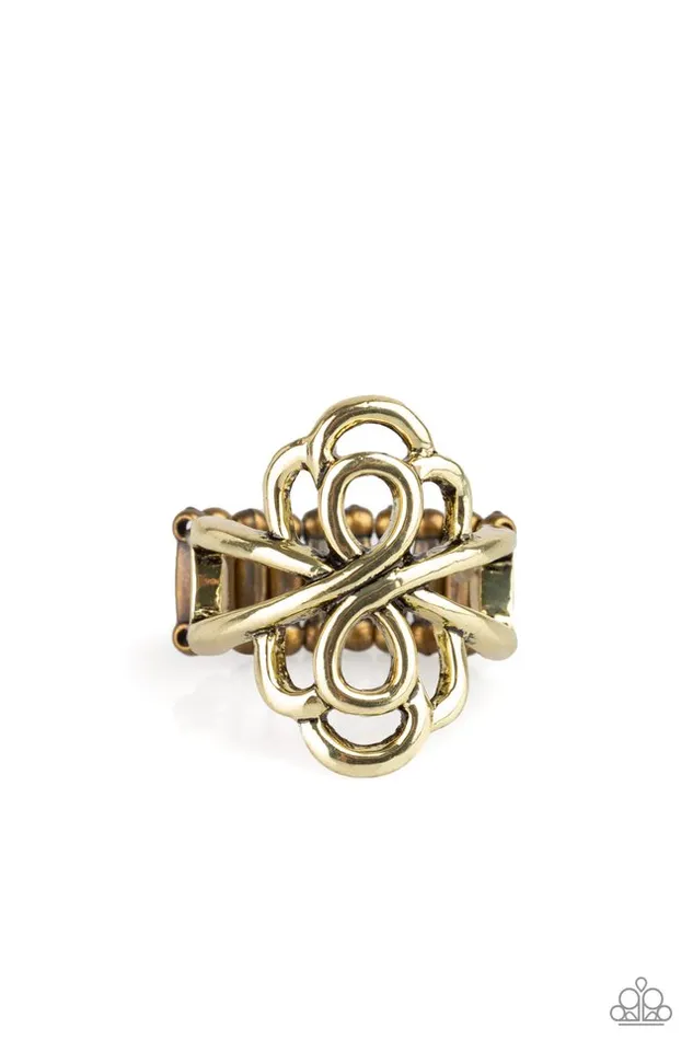Rings Paparazzi Jewelry Paparazzi Ring Ever Entwined Brass