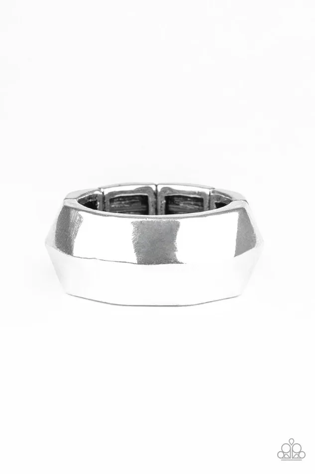Rings Paparazzi Jewelry Paparazzi Ring Industrial Mechanic Silver Rings Paparazzi Jewelry Paparazzi Ring Industrial Mechanic Silver