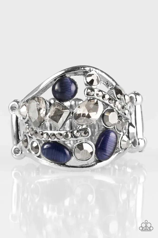 Rings Paparazzi Jewelry Paparazzi Ring Let There Be STARLIGHT Blue
