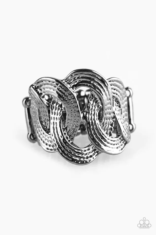 Rings Paparazzi Jewelry Paparazzi Ring Radical Radius Black