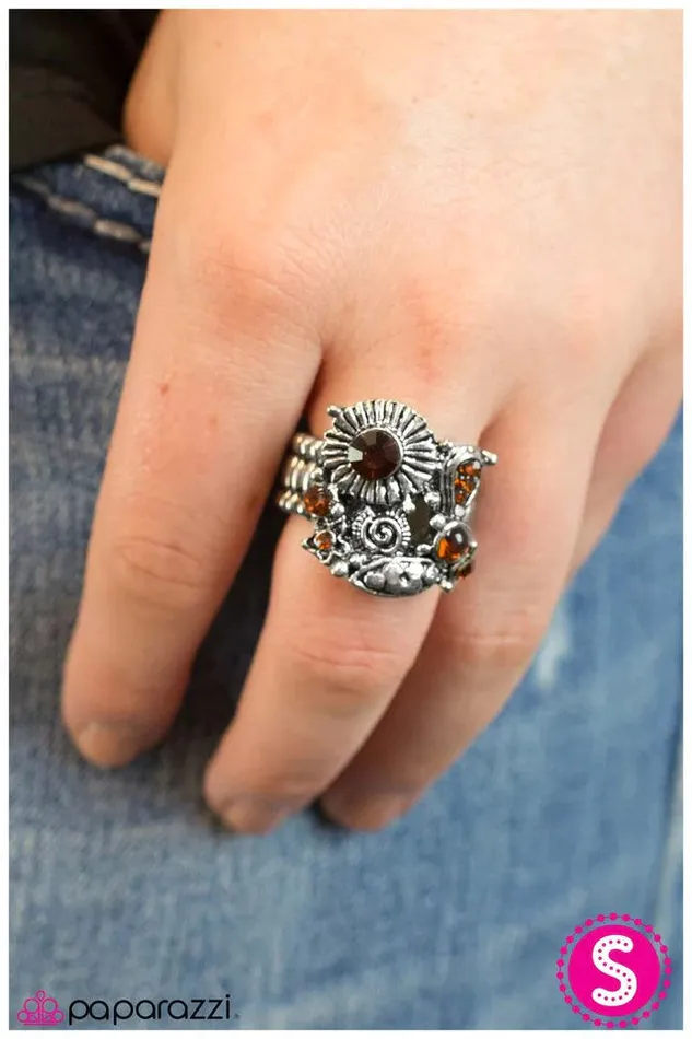 Rings Paparazzi Jewelry Paparazzi Ring The Sum of All Its Parts Brown