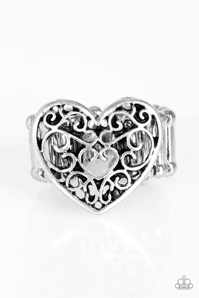 Rings Paparazzi Jewelry Paparazzi Ring What A Heart Silver
