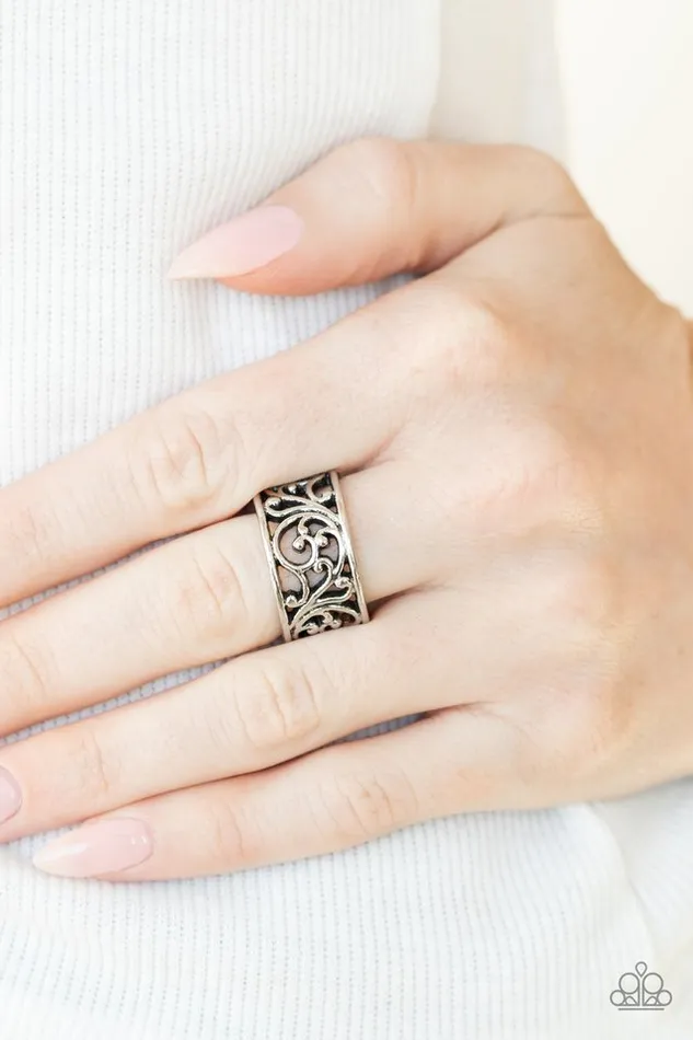 Rings Paparazzi Ring DiVINE Design Silver Paparazzi Jewelry