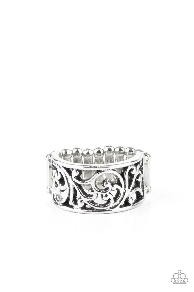Rings Paparazzi Ring DiVINE Design Silver Paparazzi Jewelry