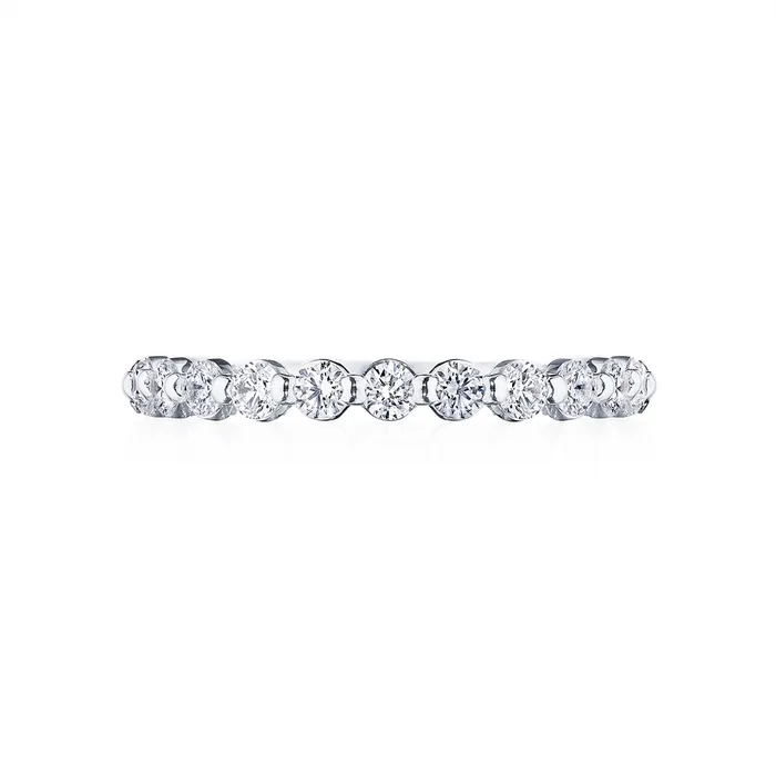 Rings Tacori Tacori Sculpted Crescent 18K White Gold Diamond Band