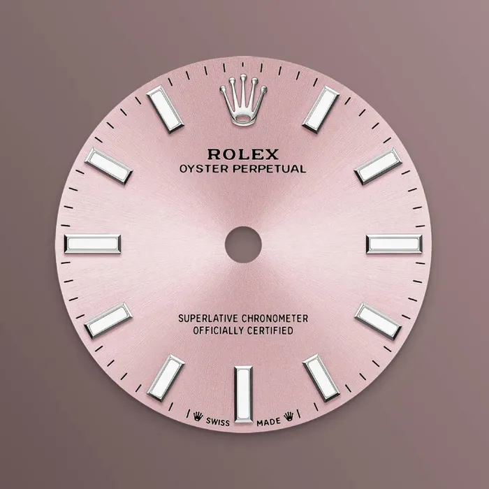 Rolex Bracelets Rolex Oyster Perpetual 28mm Ref 2762000004 Pink Stick Dial Stainless Steel Oyster Bracelet Womens Watch