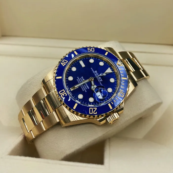 Rolex Submariner Date 41mm Ref 126618lb0002 Blue Dial 18K Yellow Gold Oyster Bracelet Watch Rolex Bracelets