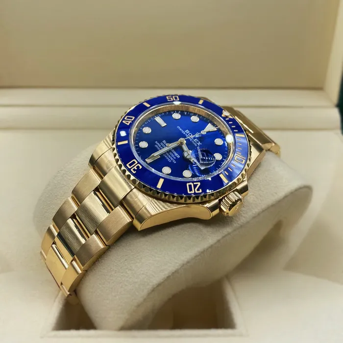 Rolex Submariner Date 41mm Ref 126618lb0002 Blue Dial 18K Yellow Gold Oyster Bracelet Watch Rolex Bracelets